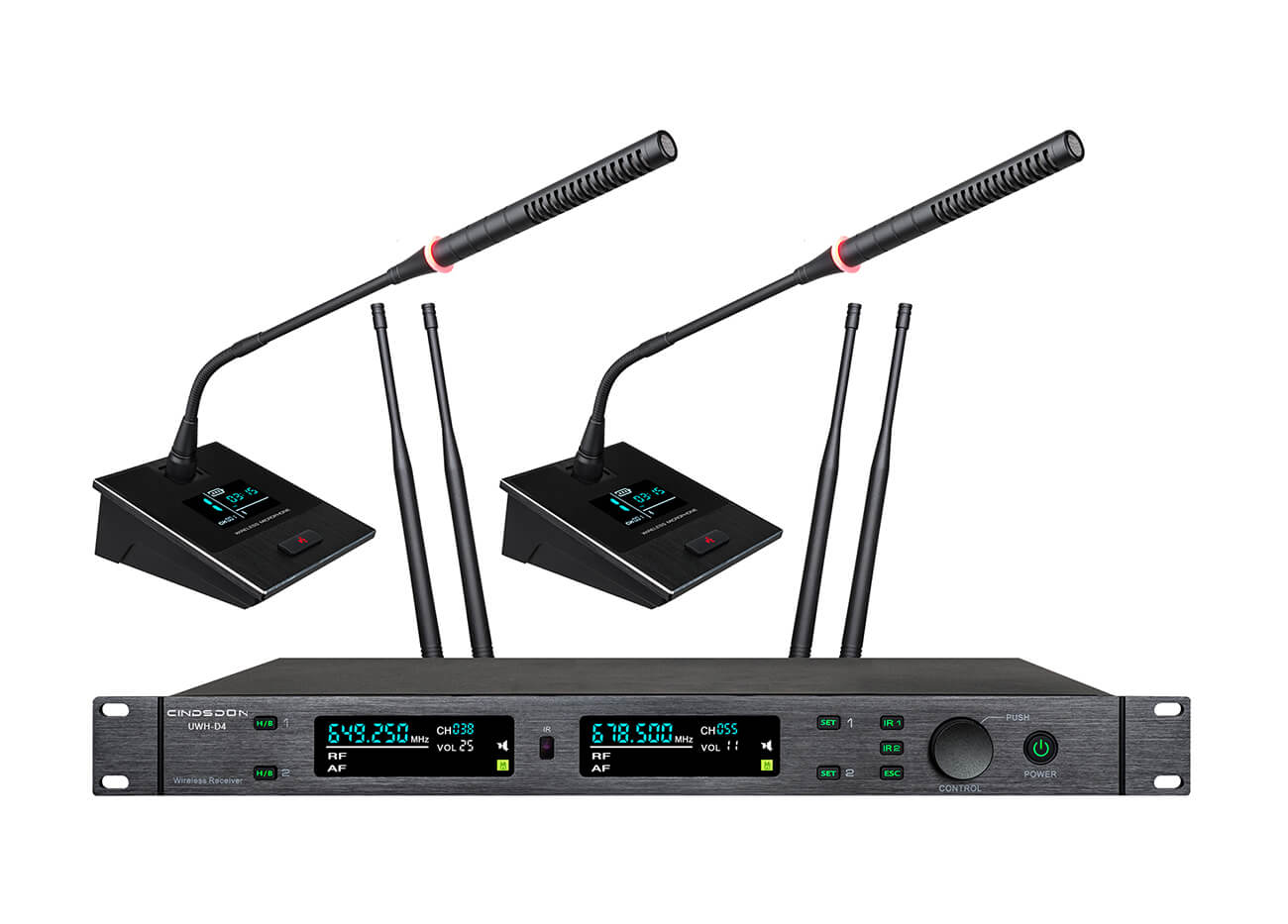 UWH-D4+T4K1 长杆会议麦克风